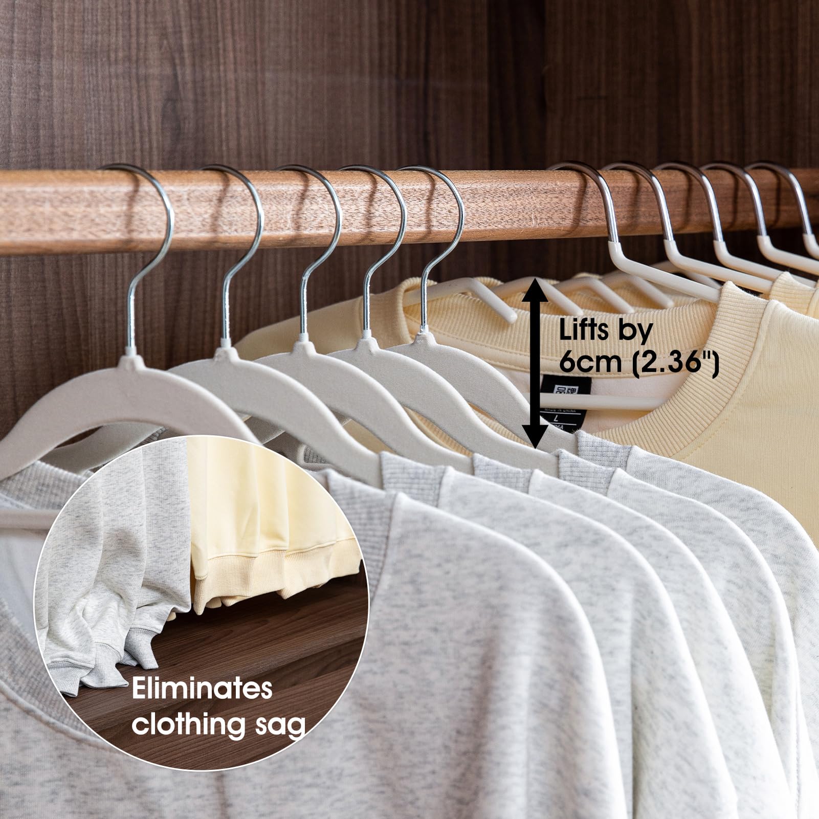 Amazon.com: SHIMOYAMA Non-Slip Metal Clothes Hangers - 5 Pack